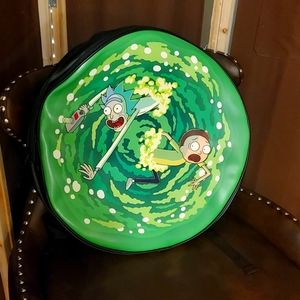 Rick and Morty round backpack. NWT